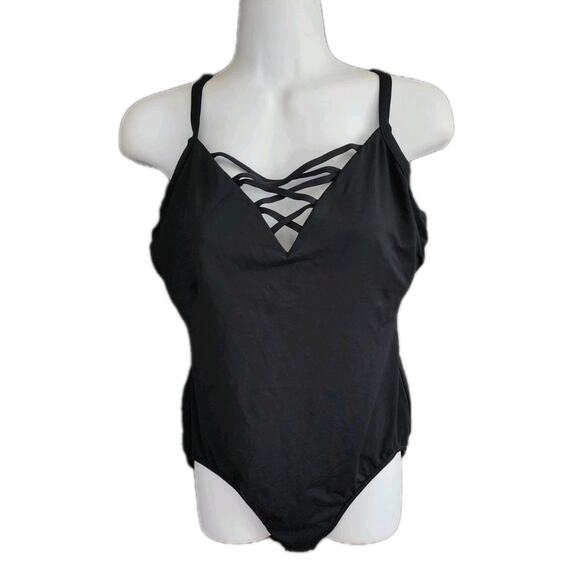 Seafolly Women's Active Maillot One Piece Underwire Swimsuit Size 14 DD - Picture 2 of 8